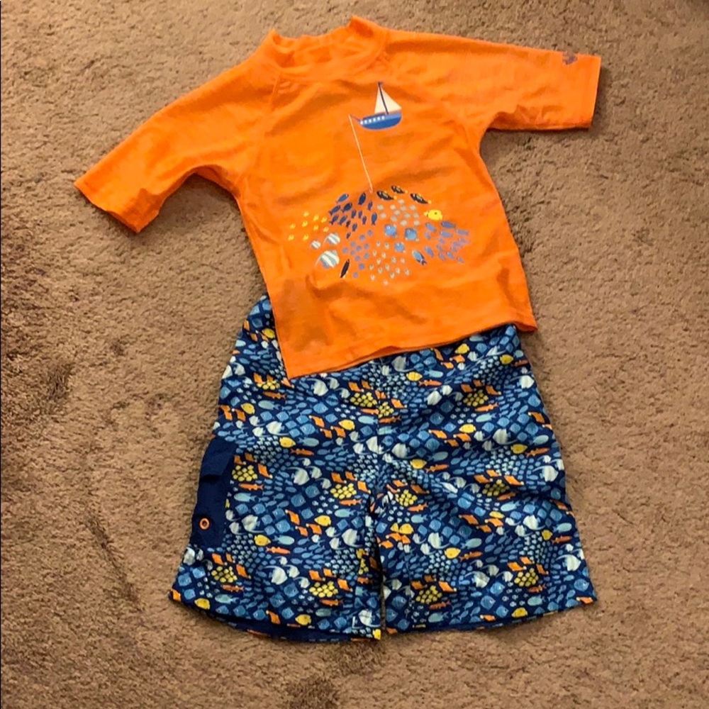 UV Skinz Kids' 2 piece Swim Set, Gone Fishing